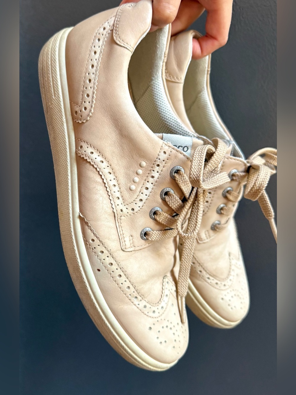 ECCO Women’s Beige Golf Shoes Size 9.5